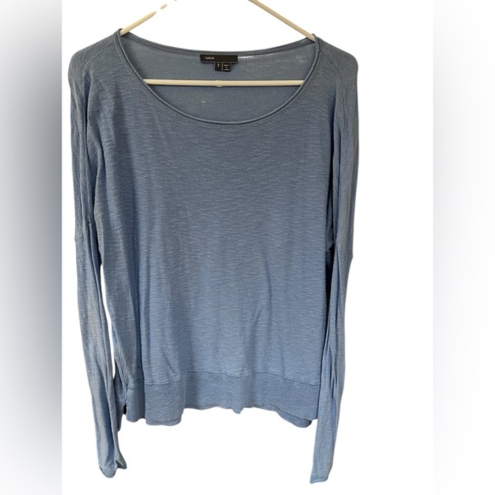 Vince Soft Blue Long Sleeve Tee